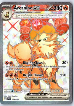 Arcanine ex SV01: Scarlet & Violet Base Set 224/198 Holo - Image 1