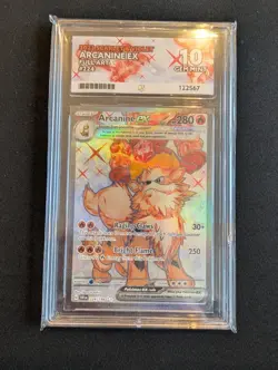 Pokemon Arcanine EX Holo Card 224/198 Sv01 Scarlet Violet Base Set ACE 10 GEM MT - Image 1