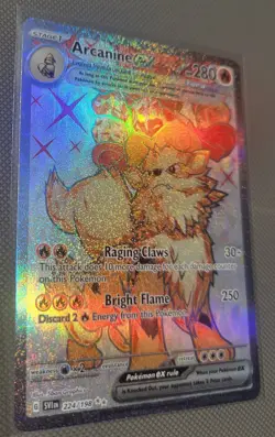 Arcanine ex Ultra Rare SV01: Scarlet & Violet Base Set SVI Fire Holo 224/198 - Image 1