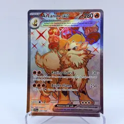 Pokemon TCG Arcanine ex Scarlet & Violet Base Set 224/198 Holo Ultra Rare - Image 1