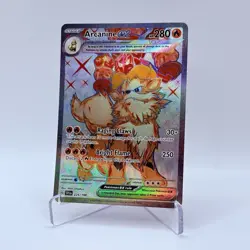 Pokemon TCG Arcanine ex Scarlet & Violet Base Set 224/198 Holo Ultra Rare - Image 2