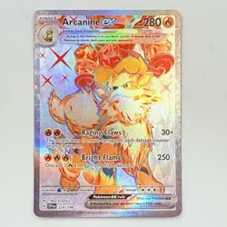 Pokemon TCG Arcanine ex Scarlet & Violet Base Set 224/198 Holo Ultra Rare - Image 3