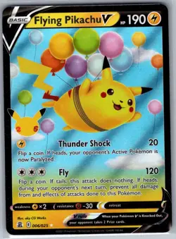 Flying Pikachu V 006/025 Celebrations - Pokemon Card - NM - Image 1
