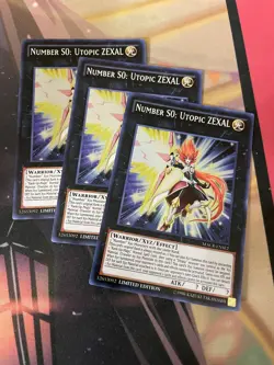 YUGIOH - NUMBER S0: UTOPIC ZEXAL X3 - SUPER RARE - LIMITED - MACR - NM - Image 1