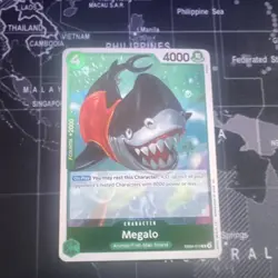 One Piece Megalo Character Card 4000 Power EB01-018 Standard Size Card Stock - Image 1