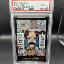 Namco 2023 One Piece CCG Don!! Card Kingdoms of Intrigue Alt Art Foil PSA 10 - Image 1
