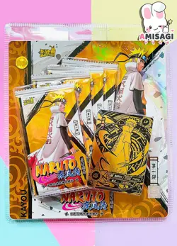 Naruto Shippuden Blister 4x Booster Pack + Naruto Promo Card Anime Manga New - Image 1