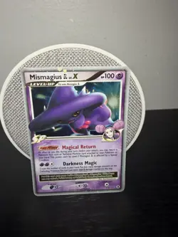 Pokemon TCG Rising Rivals Mismagius GL LV.X Holo Card 110/111 LP/MP - Image 1
