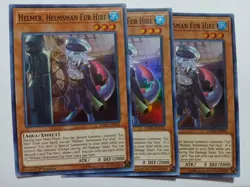 Yugioh Helmer, Helmsman Fur Hire X3 Super DASA-EN016 1st Lightly Played Playset - Image 1