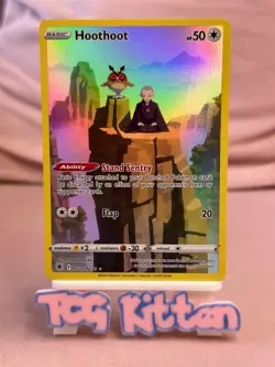 *CRIMP + ALIGNMENT DOT ERROR CARD* Hoothoot TG12/TG30 Astral Radiance TCGKITTEN - Image 1