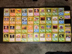 NON ENGLISH Vintage Pokemon 45 Card Lot WotC Italian/German/Spanish/Portuguese - Image 1