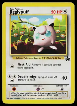 Pokemon Card - Jigglypuff Wotc Black Star Promo 7 Promo - Image 1