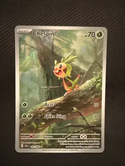 Chespin 087/086 Full Art Chaos Rising Pokemon Card - Image 1