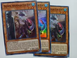Yugioh Helmer, Helmsman Fur Hire X3 Super DASA-EN016 Lightly Played Playset - Image 1