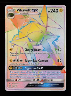 Vikavolt GX (Secret) 152/145 Holo Secret Rare Guardians Rising Pokemon Cards - Image 1