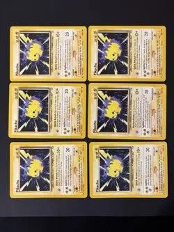 Pikachu 70/111 Neo Genesis Unlimited Common Pokemon Card x6 - Image 2