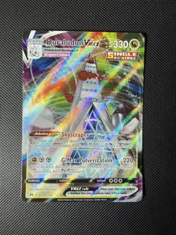 NM Duraludon VMAX 104/159 Crown Zenith Holo Ultra Rare Pokemon Card - Image 1
