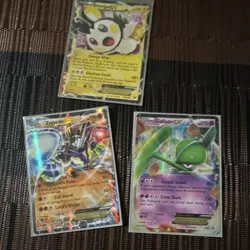 Pokemon TCG 3-Card EX Lot Emolga-EX Zygarde-EX Gallade-EX Holo EN 2015 - Image 1