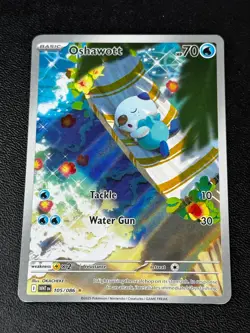 Oshawott 105/086 SV: White Flare Illustration Rare NM - Image 1