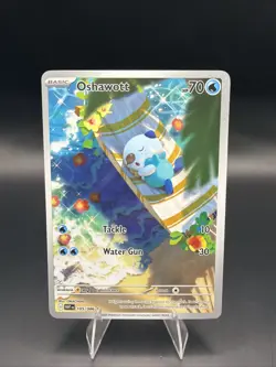 Oshawott 105/086 Illustration Rare IR Pokemon White Flare English NM - Image 1