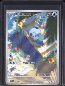 2025 Pokemon White Flare WHT 105/086 Oshawott Illustration Rare - Image 1
