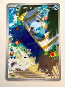 Oshawott Illustration Rare SV: White Flare 105/086 - Image 1