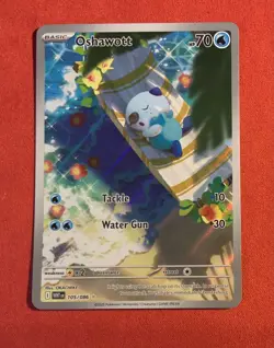 Oshawott 105/086 Pokemon TCG SV: White Flare - IR - Image 1