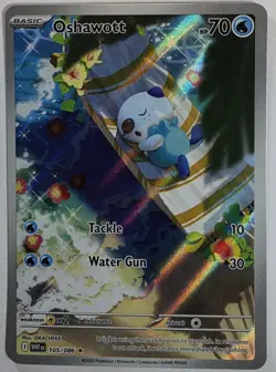 Oshawott Illustration Rare SV White Flare 105/086 NM Condition - Image 1