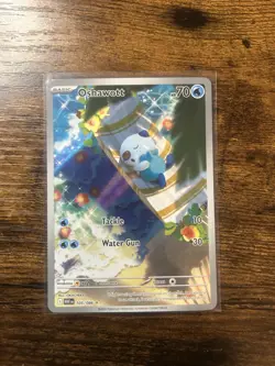 Pokemon TCG Oshawott 105/086 SV: White Flare Illustration Rare Near Mint - Image 1