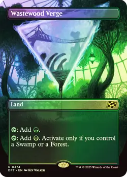MTG FOIL Wastewood Verge Borderless - Aetherdrift #374 - Image 1