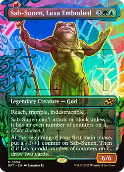 MTG FOIL Sab-Sunen, Luxa Embodied Borderless - Aetherdrift #354 - Image 1