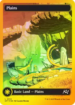 MTG FIRST PLACE FOIL Plains Full Art - Aetherdrift #512 - Image 1