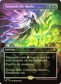 MTG FOIL Vanquish the Horde Borderless - Innistrad Remastered #302 - Image 1