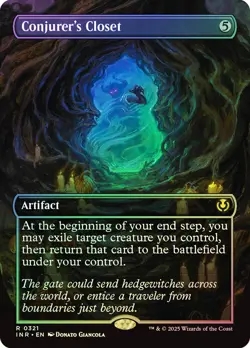 MTG FOIL Conjurer's Closet Borderless - Innistrad Remastered #321 - Image 1