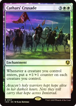 MTG FOIL Cathars' Crusade - Innistrad Remastered #017 - Image 1