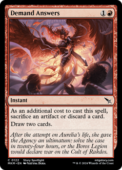 x1 Demand Answers MKM MTG 122 COMMON M/NM 1x - Image 1