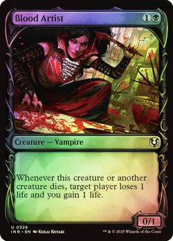 MTG FOIL Blood Artist Showcase - Innistrad Remastered #326 - Image 1