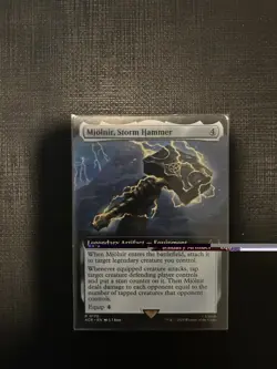 1x Mjolnir, Storm Hammer MTG Assassin’s Creed Extended Art Rare Nonfoil NM - Image 1