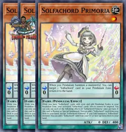 Yugioh! 3x Solfachord Primoa DOOD-EN021 Common 1st Ed NM - Image 1