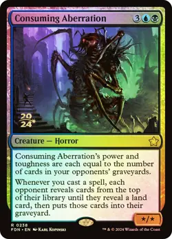 MTG FOIL Consuming Aberration (Prerelease) (Foundations) - Promo #238 - Image 1