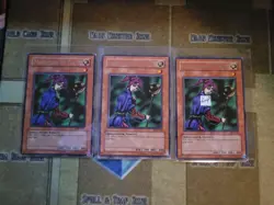 YUGIOH 3X MAGICIAN OF FAITH MRD-036 RARE UNLIMITED ED LP 1996 - Image 1