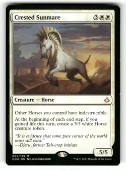 Crested Sunmare NM Hour of Devastation 6 MTG Regular Mythic - Image 1