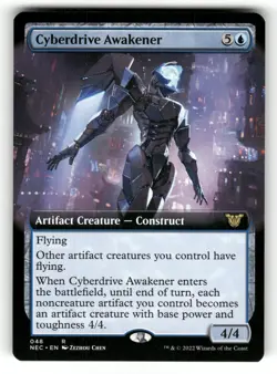 Cyberdrive Awakener (Extended Art) NM Kamigawa: Neon Dynasty 48 MTG Regular - Image 1