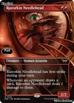 Razorkin Needlehead (Borderless) EN [DSK - 347] - NM [Foil] TCG MTG - Image 1