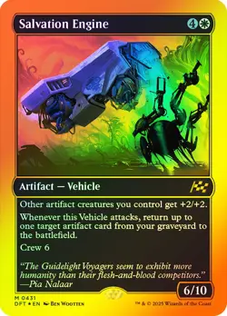 MTG FIRST PLACE FOIL Salvation Engine - Aetherdrift #431 - Image 1