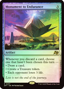 MTG FOIL Monument to Endurance - Aetherdrift #237 - Image 1