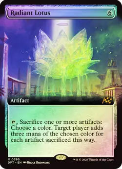 MTG FOIL Radiant Lotus Extended Art - Aetherdrift #395 - Image 1