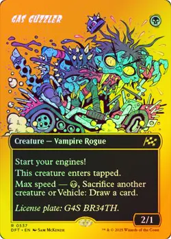 MTG FIRST PLACE FOIL Gas Guzzler Borderless - Aetherdrift #537 - Image 1