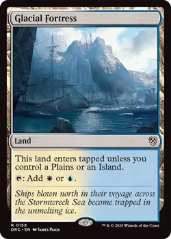 MTG Glacial Fortress - Aetherdrift Commander #159 - Image 1