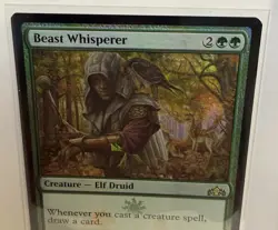Magic: The Gathering Beast Whisperer Media Promos Promo Foil EN #123 Elf Druid - Image 3